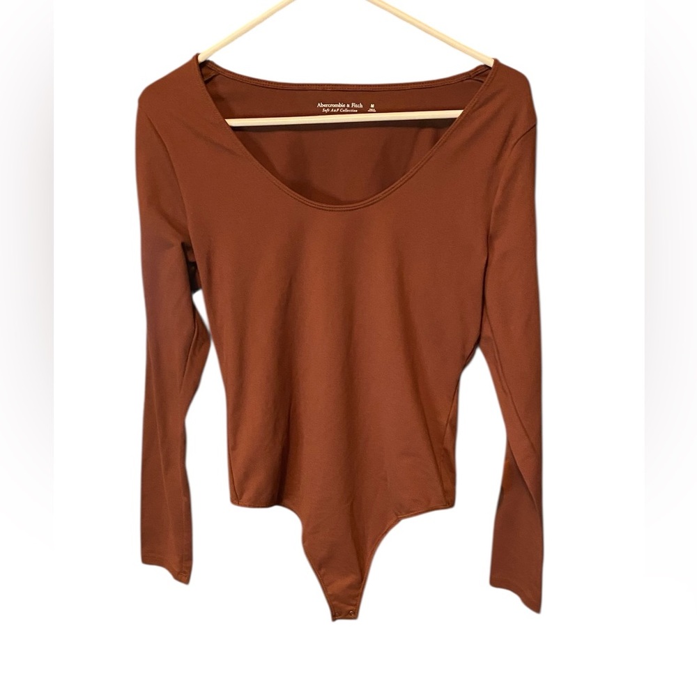 Abercrombie & Fitch Soft AF Seamless  Terracotta Bodysuit Size Medium